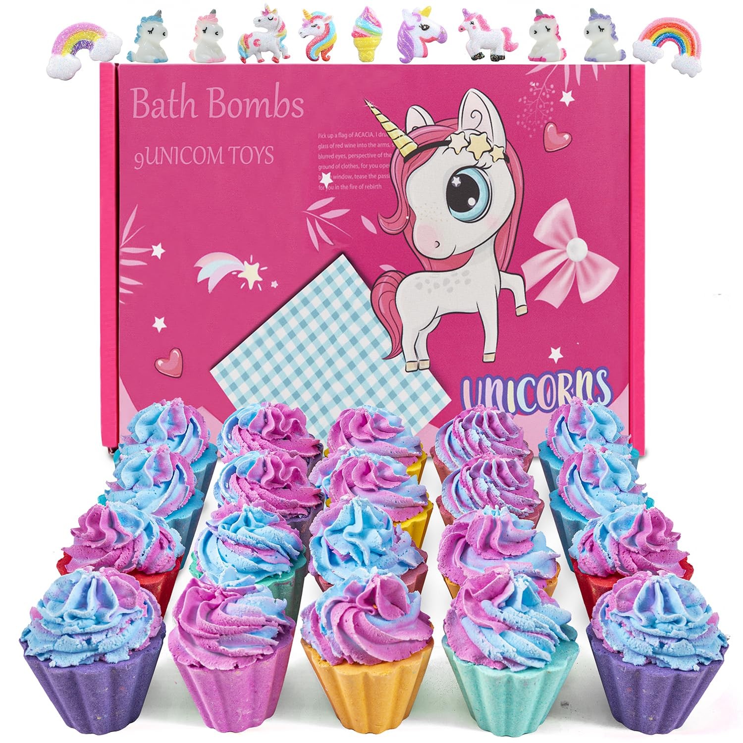 Bombs for Kids Surprise Unicorn Inside, 20 Kids Bath Bombs Gift Set