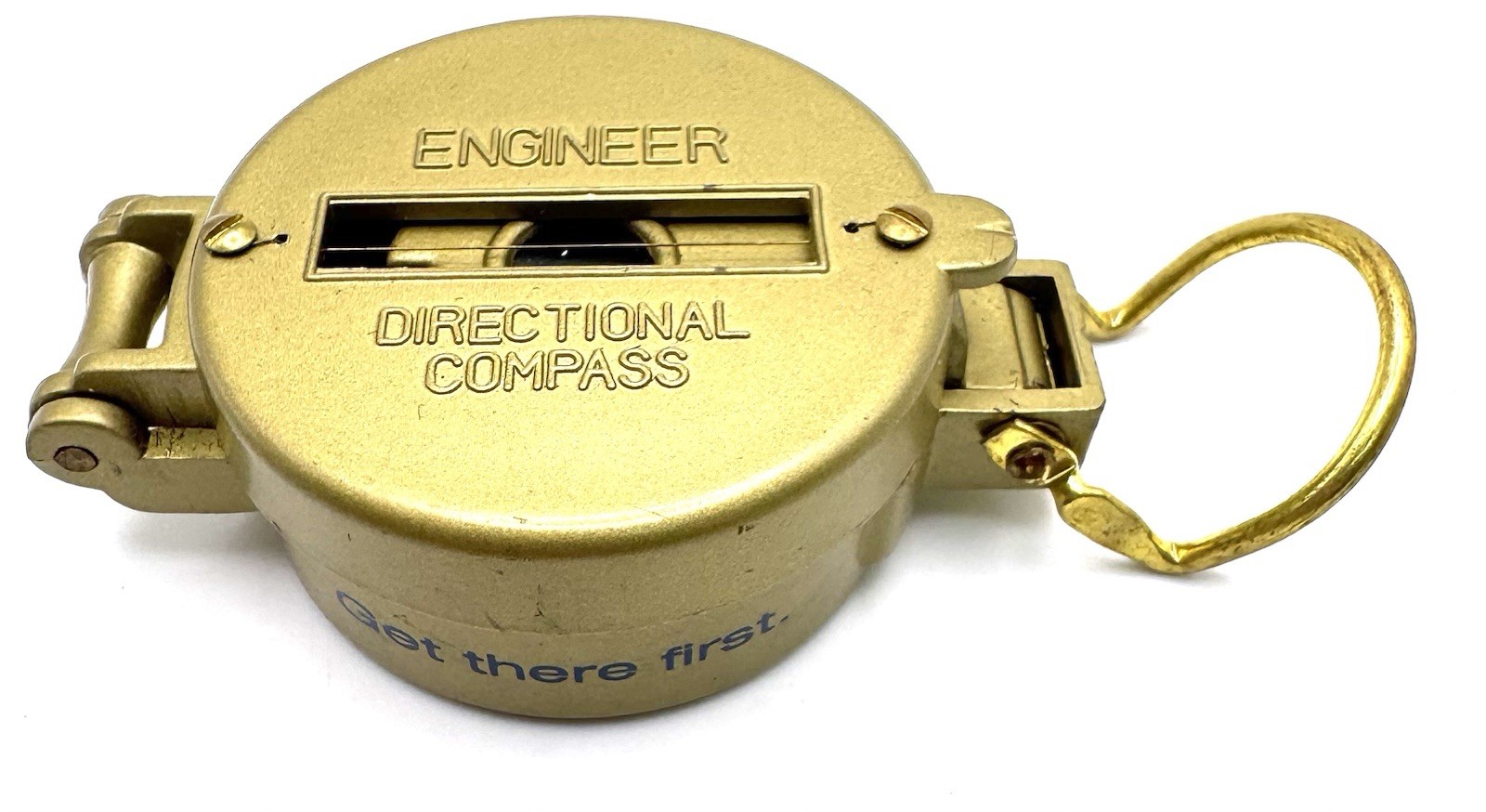 Vintage Brass Engineer’s Compass With Secure Closing Clasps