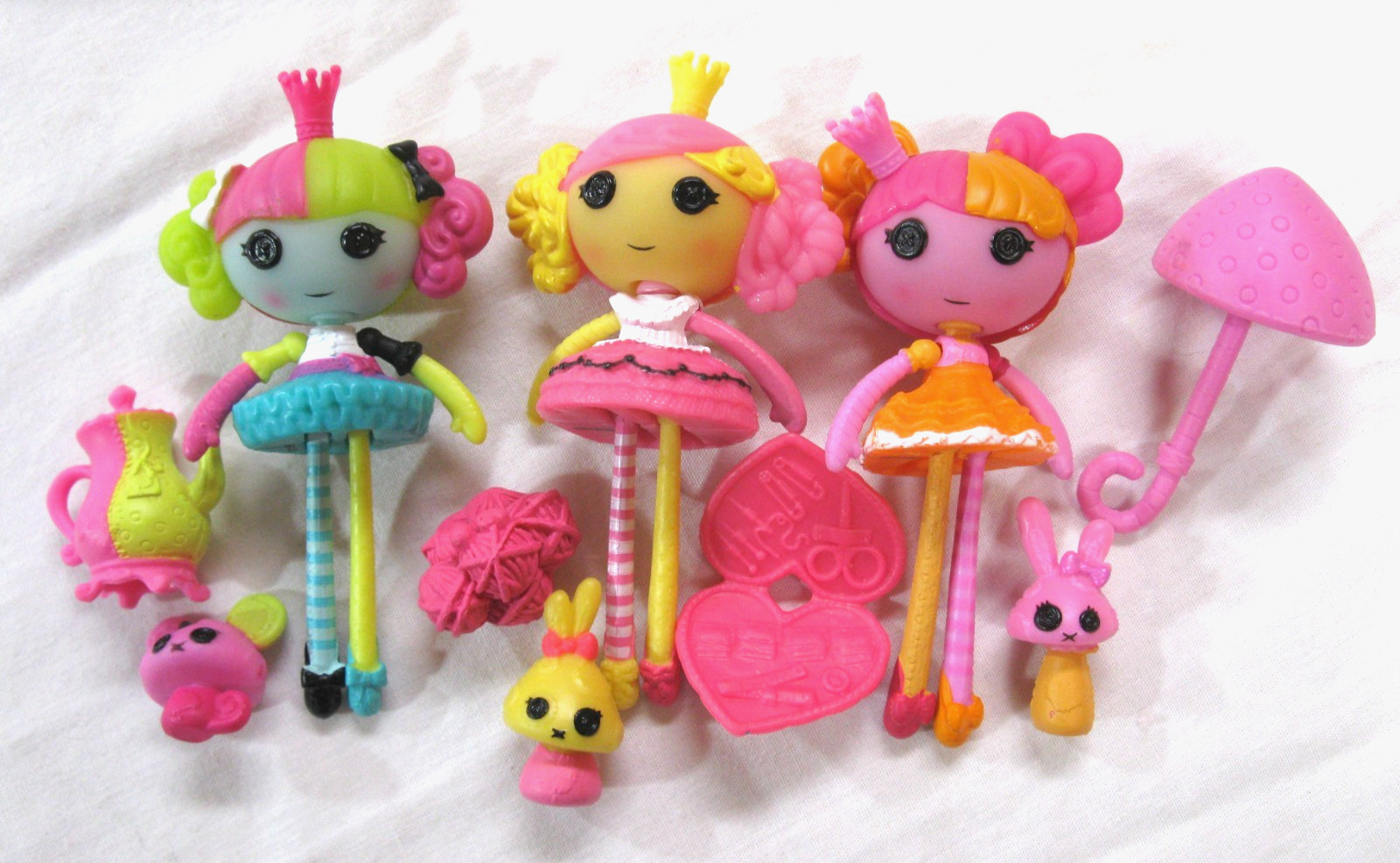 Mini Lalaloopsy Princess Nutmeg Saffron Juniper 3" Dolls & Pets Accessories