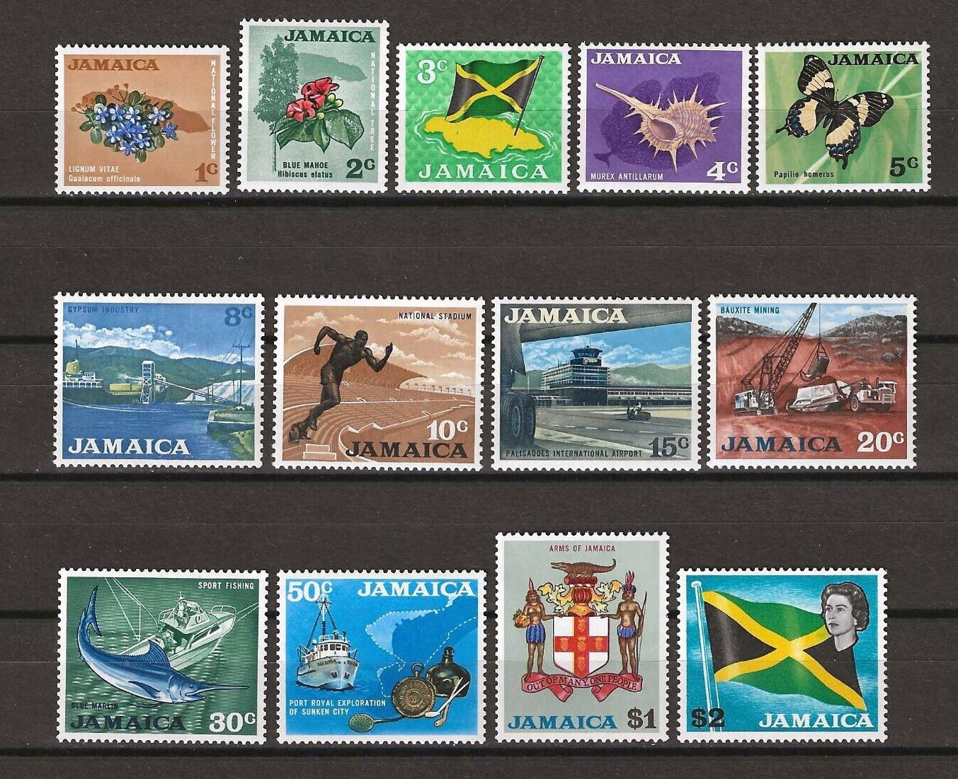 JAMAICA 1970 SG 307/319 MNH 