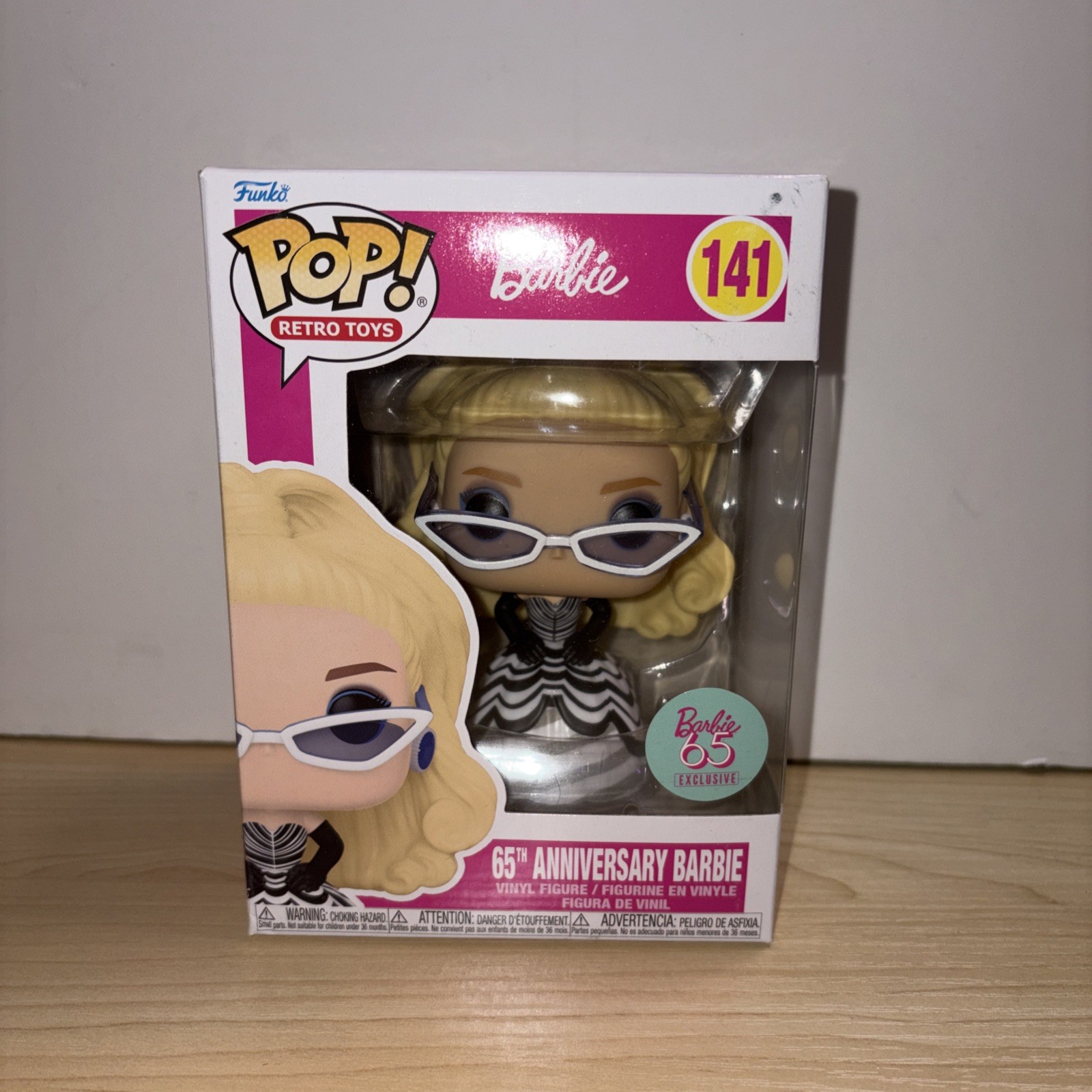 Funko pop Barbie 65th Anniversary #141 w protector case