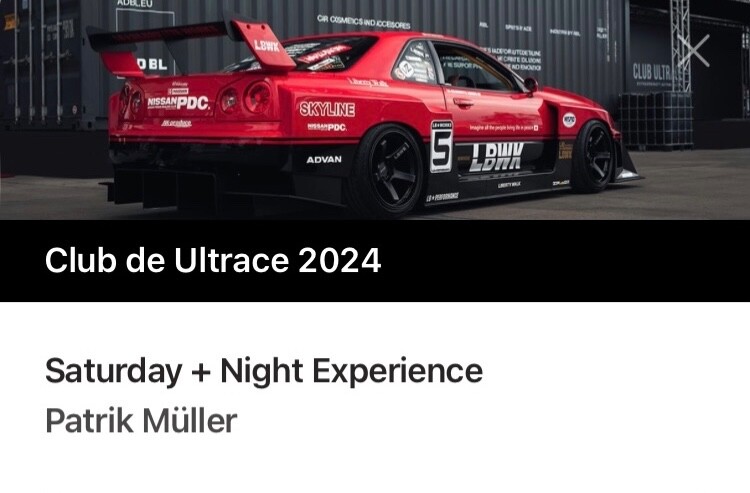 Club de Ultrace 2024 two tickets Saturday+night