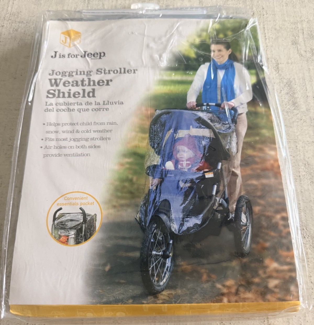 J is for Jeep Brand Jogging Stroller Weather Shield FAST SHIP BaBy Shower Gift!!