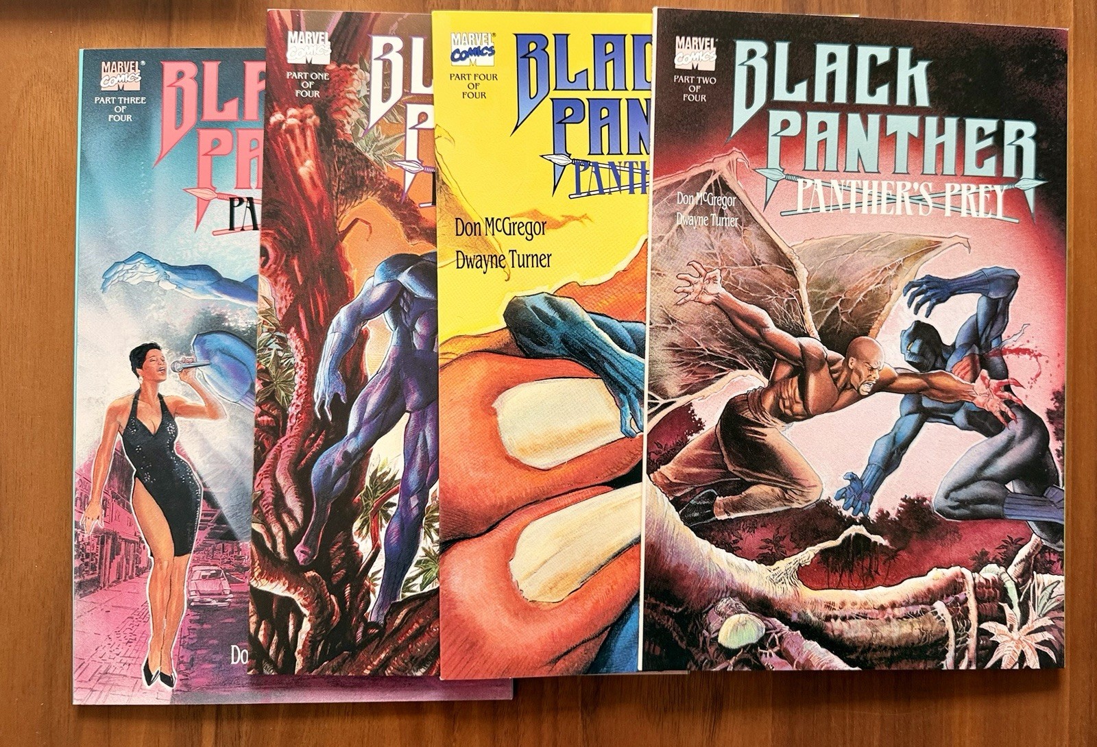 Black Panther - Panther's Prey #1 -4 (1991 Marvel) Complete Series NM 9.4