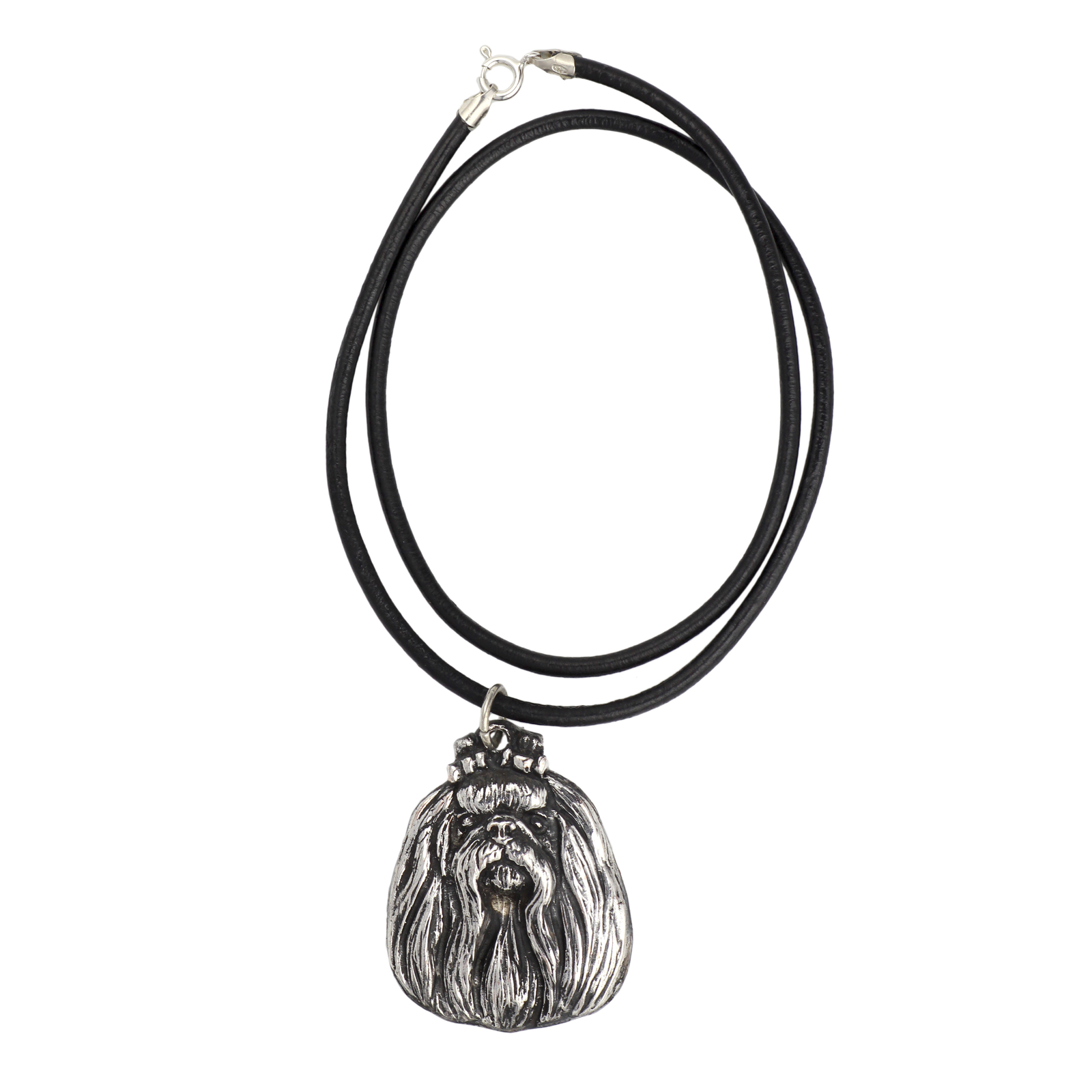 Malteser - Necklace With Dog, Silver Plated Pendant For Dog Lovers, Unique