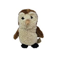 Leosco Collection 6" Brown Barn Owl Plush Stuffed Animal Toy