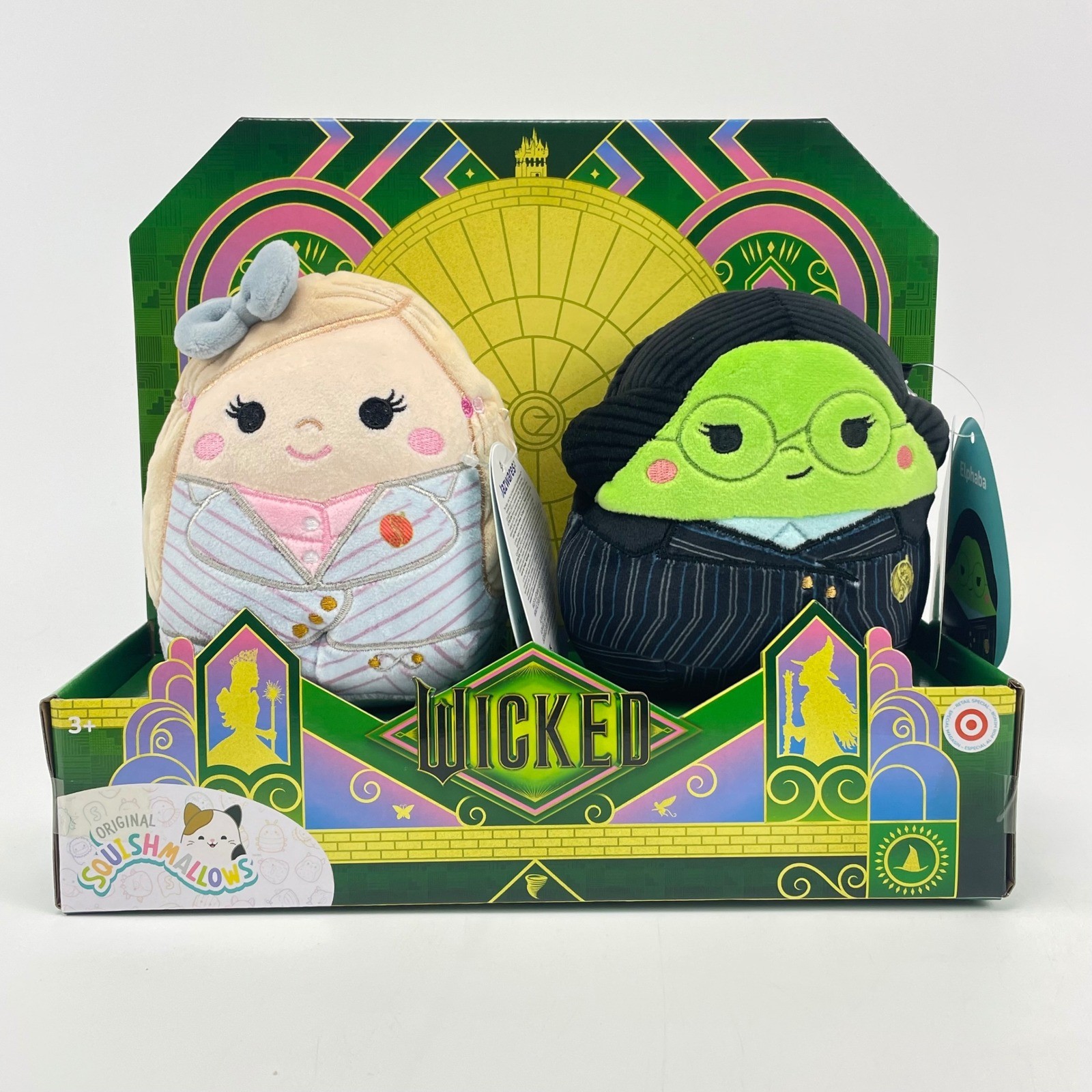 Squishmallows Wicked Movie 2-Pack Elphaba & Glinda Upland Exclusive New