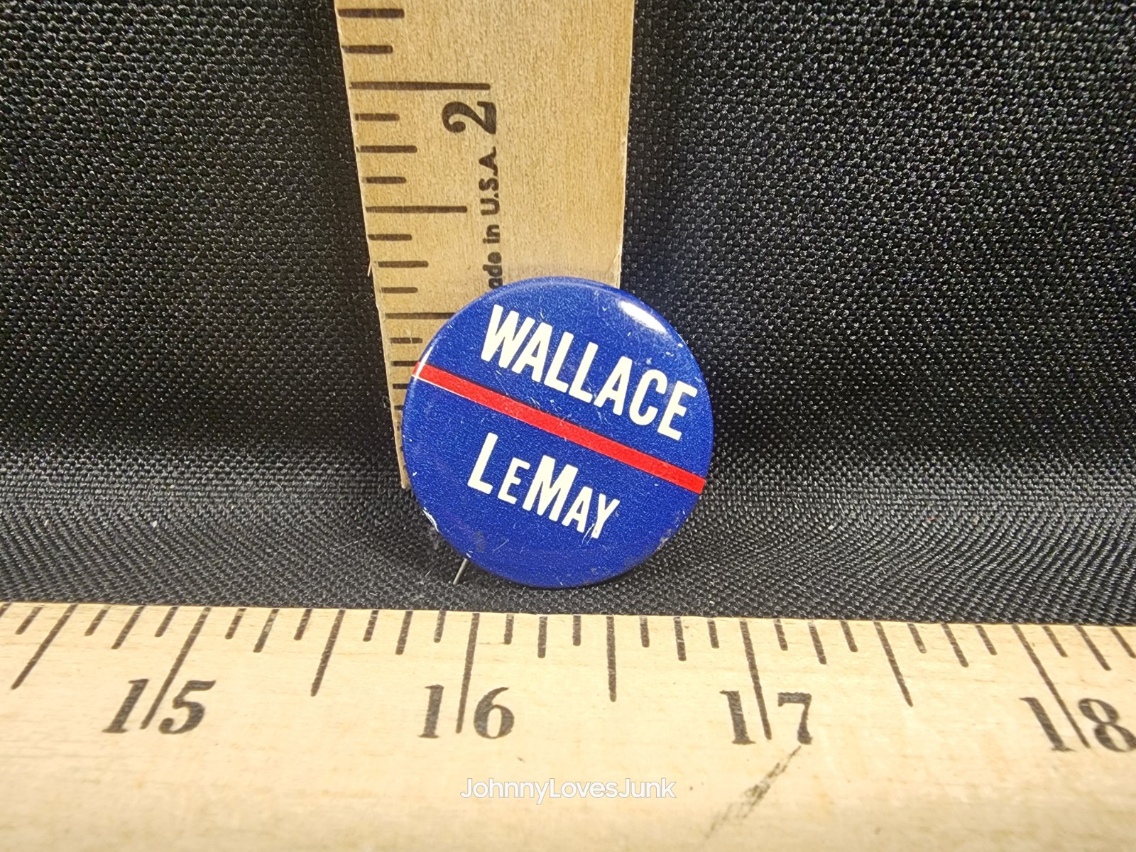 Vintage Wallace/LeMay Presidential Political Pinback Button Used