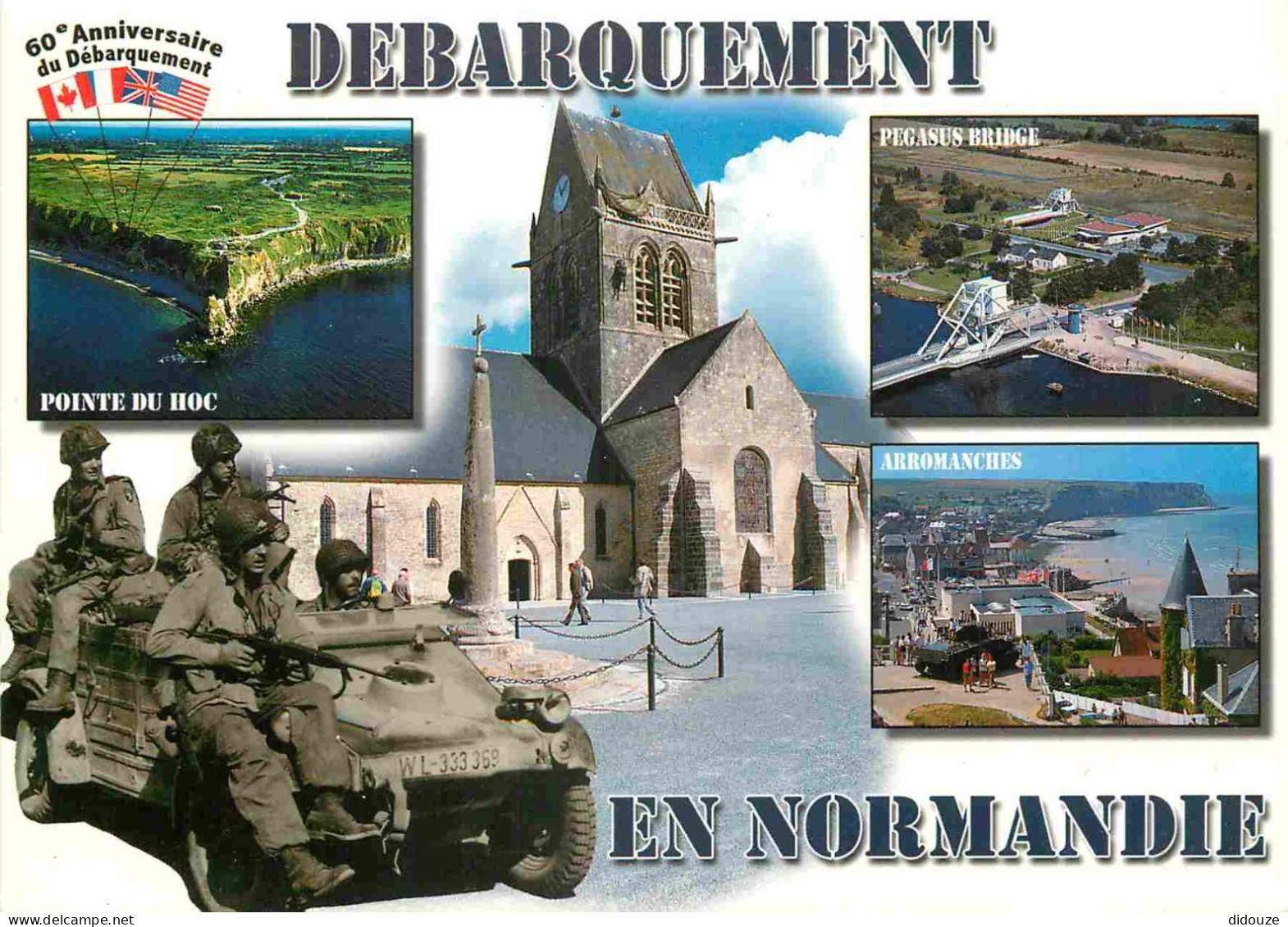 Postcard - Militaria - Landing of June 6, 1944 in Normandy - Multivviews