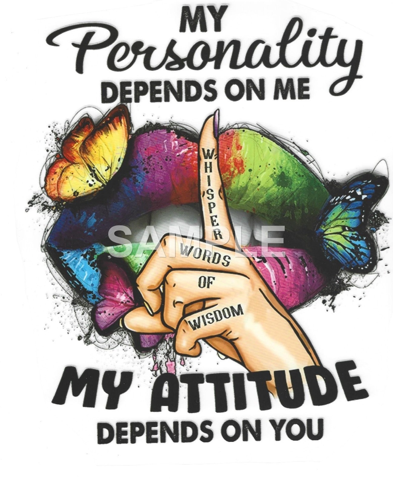 Lips vinyl iron on transfer (SALE)