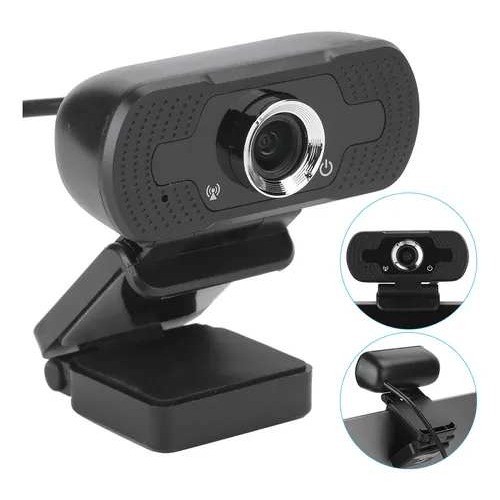 HD 1080p Webcam USB Video Camera Microphone for Laptops PCs Plug & Play