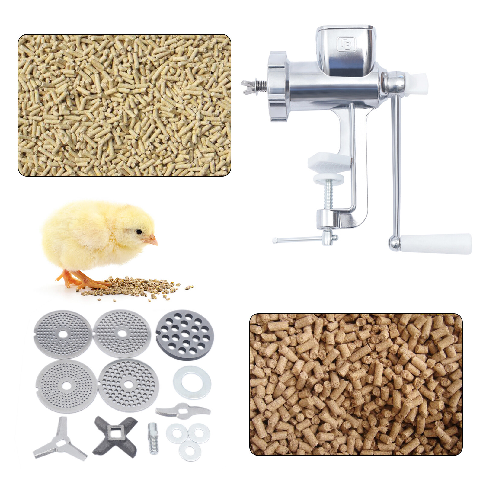 Manual Pet Feed Pellet Making Machine Household Poultry Birds Processing Machine