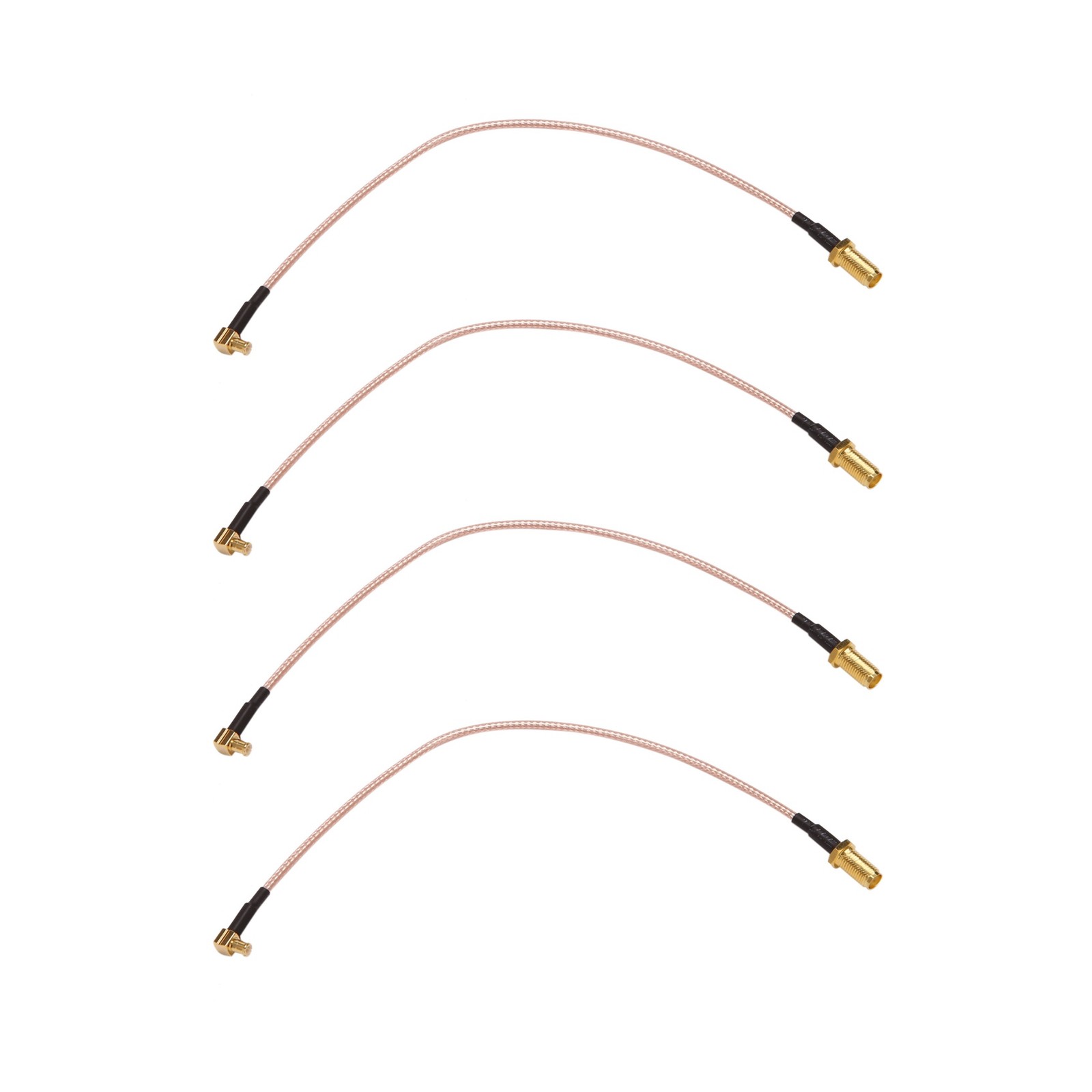 4X MCX Male to SMA Female RG316 Low Loss Pigtail Adapter Cable 21cm/8.3in I9L8