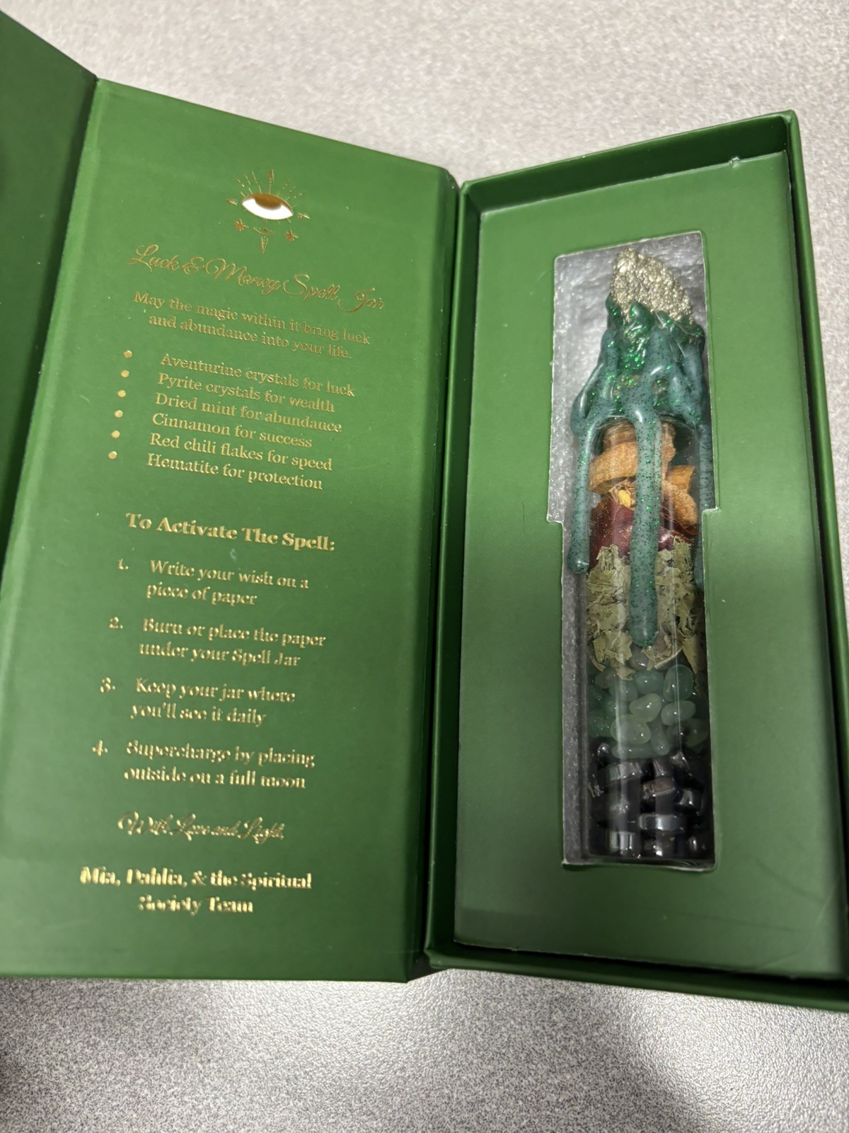 spirital society luck and money jar