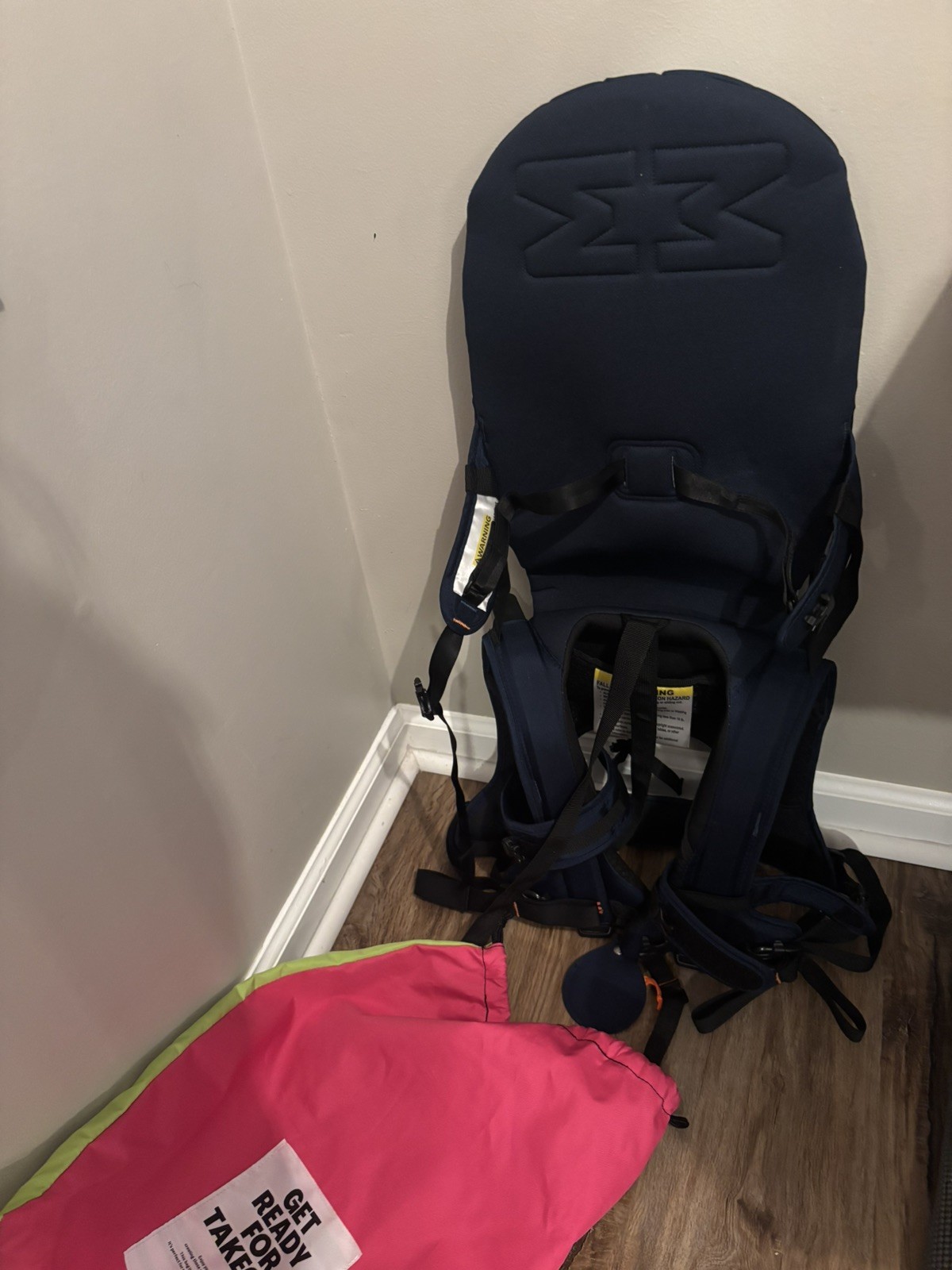 MiniMeis G4 Shoulder Baby Child Carrier Navy Orange+backpack+fly case 