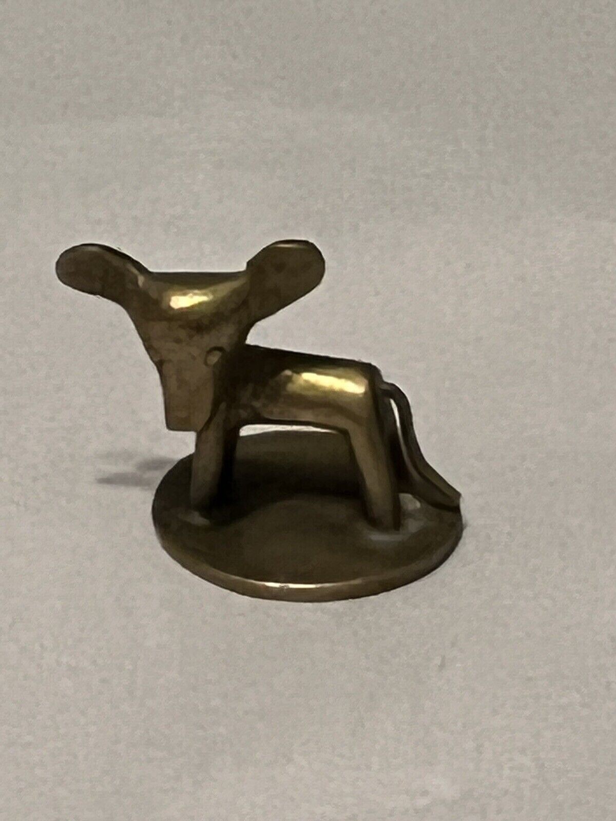 Bronze Brass Elephant Mouse Figurine
