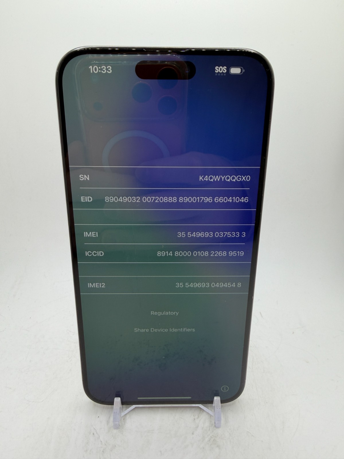 Apple iPhone 15 Pro Max - Black - 256GB - as-is for salvage/parts/disassembly