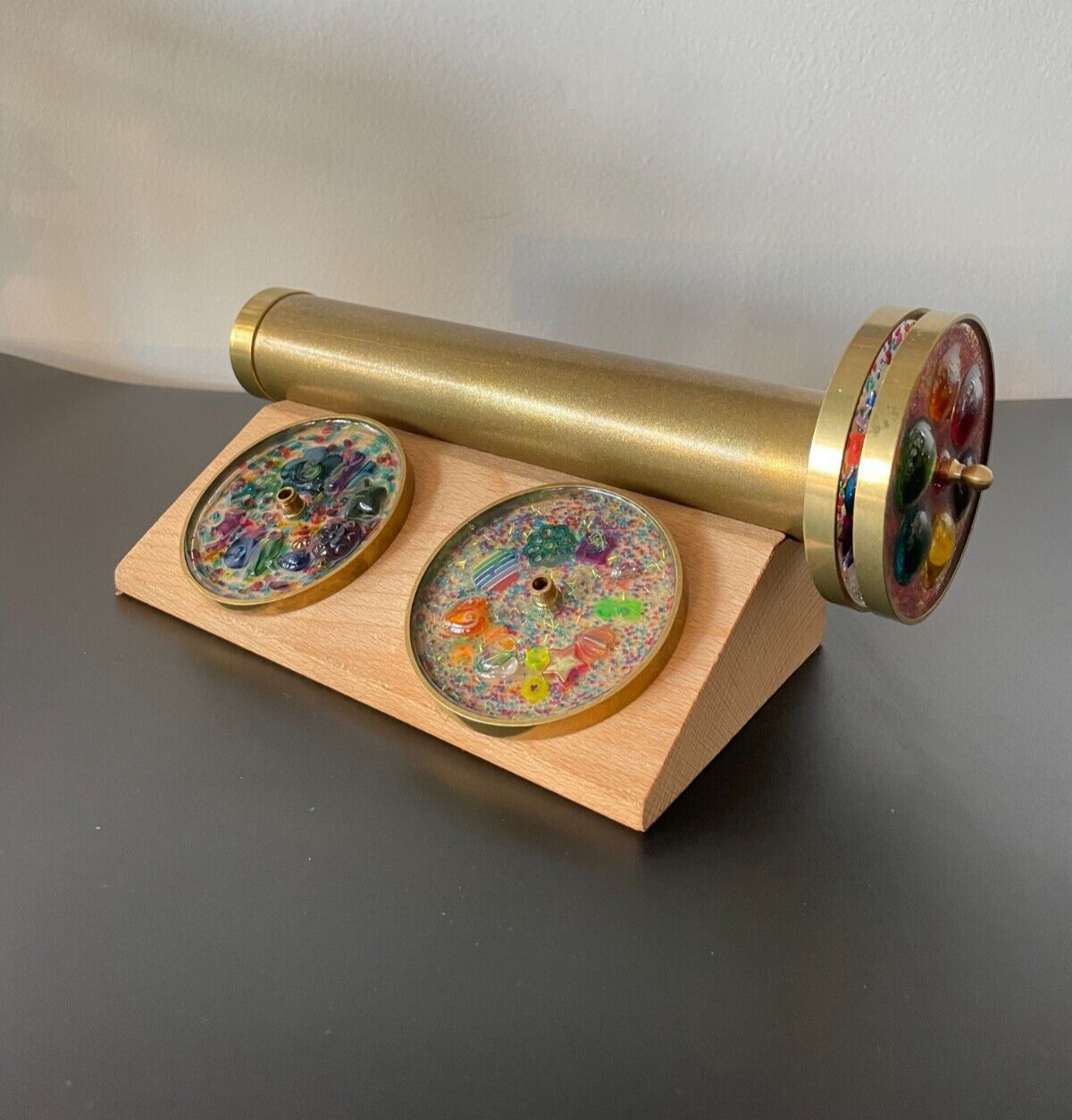 Handmade ORIGINAL Roy Cohen Giant Extra Wheels Kaleidoscope
