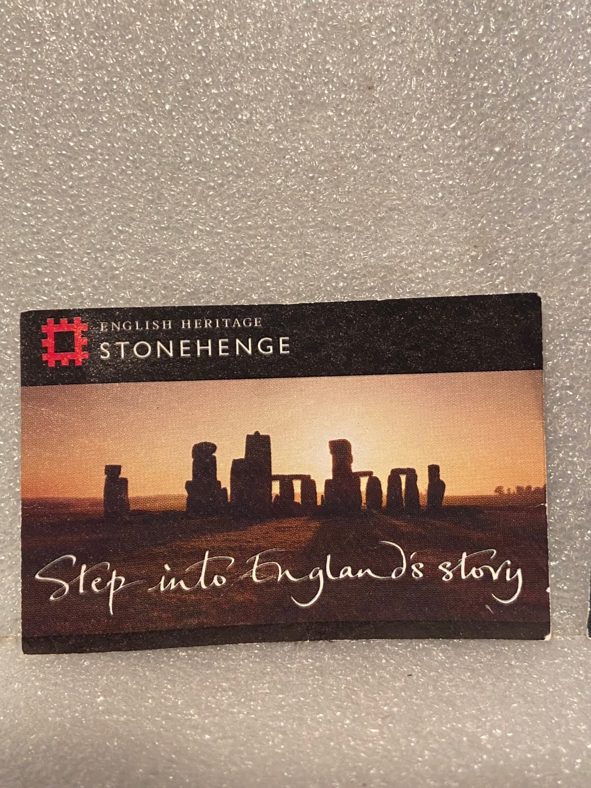 1 Adult Stonehenge Ticket Stub 2015  *Pre-Owned/Nice* SDT2