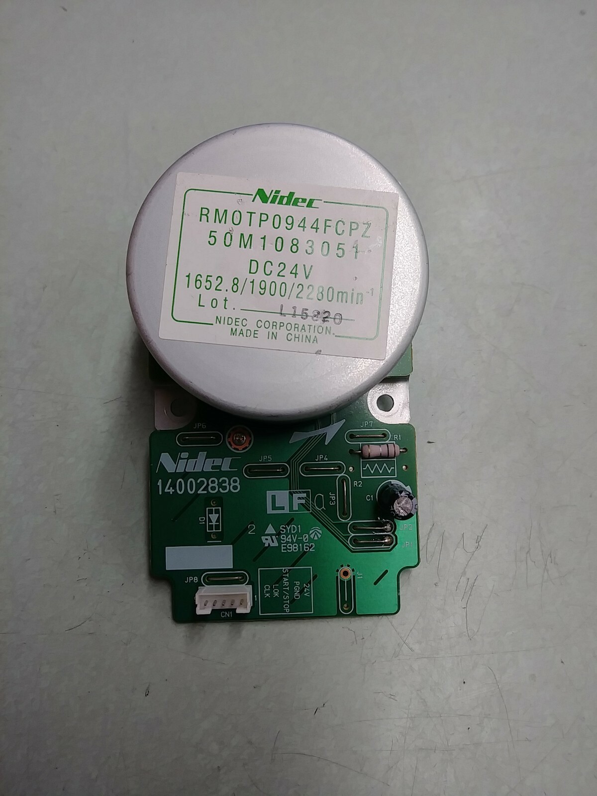 NIDEC 14002838 RM0TP0944FCPZ 50M1083051 Drive Motor ASSEMBLY DC 24V