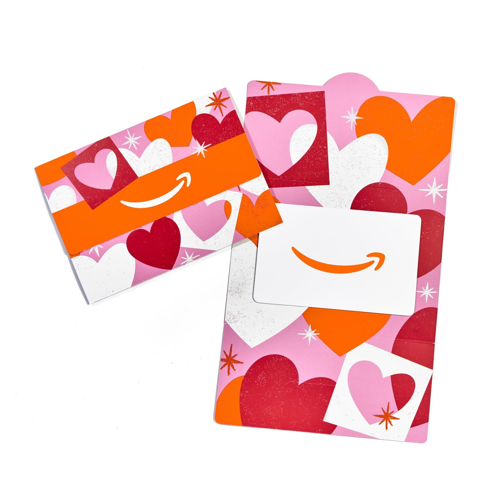 Amazon Physical Gift Card in Mini Envelope - Papercut Hearts | Valentines Day 