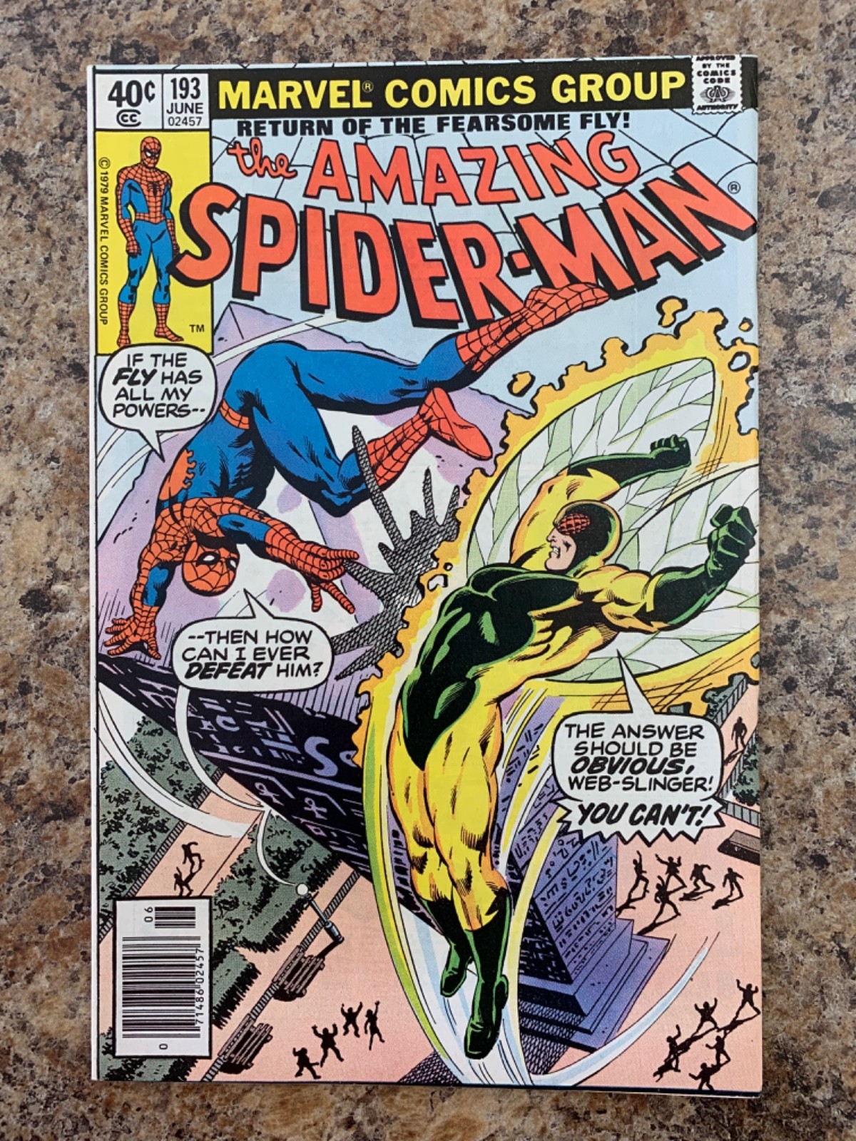 AMAZING SPIDER-MAN #193 -Jun 1979- VF+ 8.5 -3rd Fly App- Mysterio