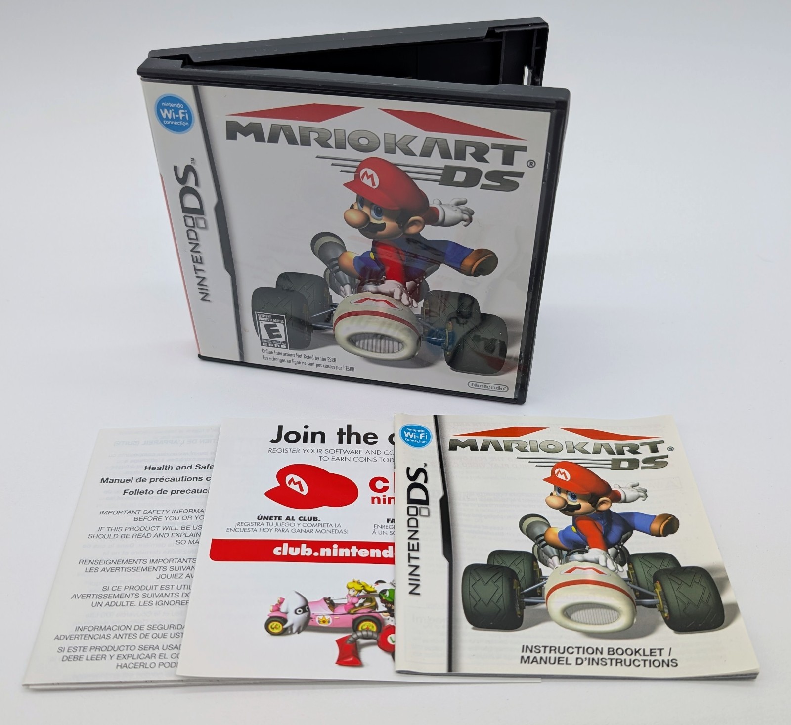 Mario Kart DS Nintendo DS Case Manual Inserts Authentic NO GAME CARTRIDGE 