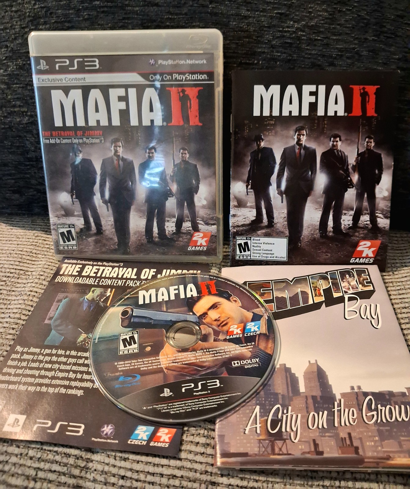 Mafia II 2 (PlayStation 3 PS3) Black Label CIB COMPLETE With MAP 