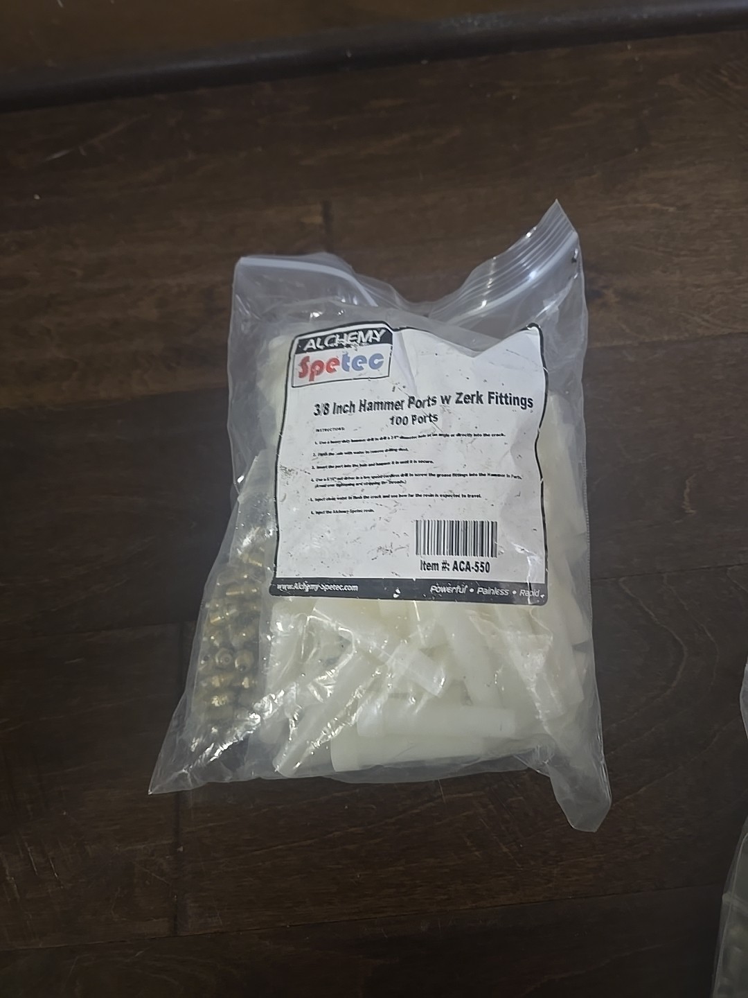 Alchemy Spetec ACA-550 3/8" Hammer Ports Zerk Fittings - 100 Ports