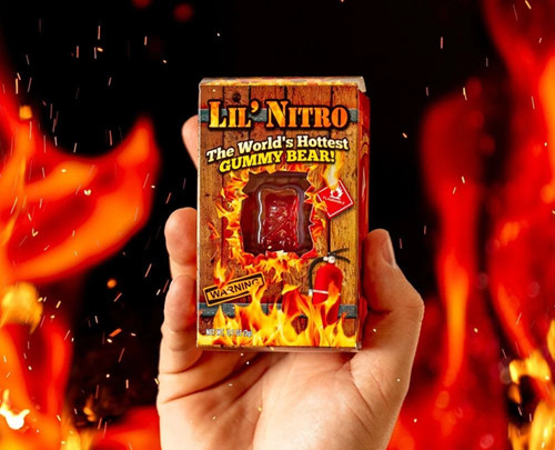 2X Lil' Nitro Gummy Bear (Worlds Hottest Gummy Bear) Gummi Flamethrower Hot