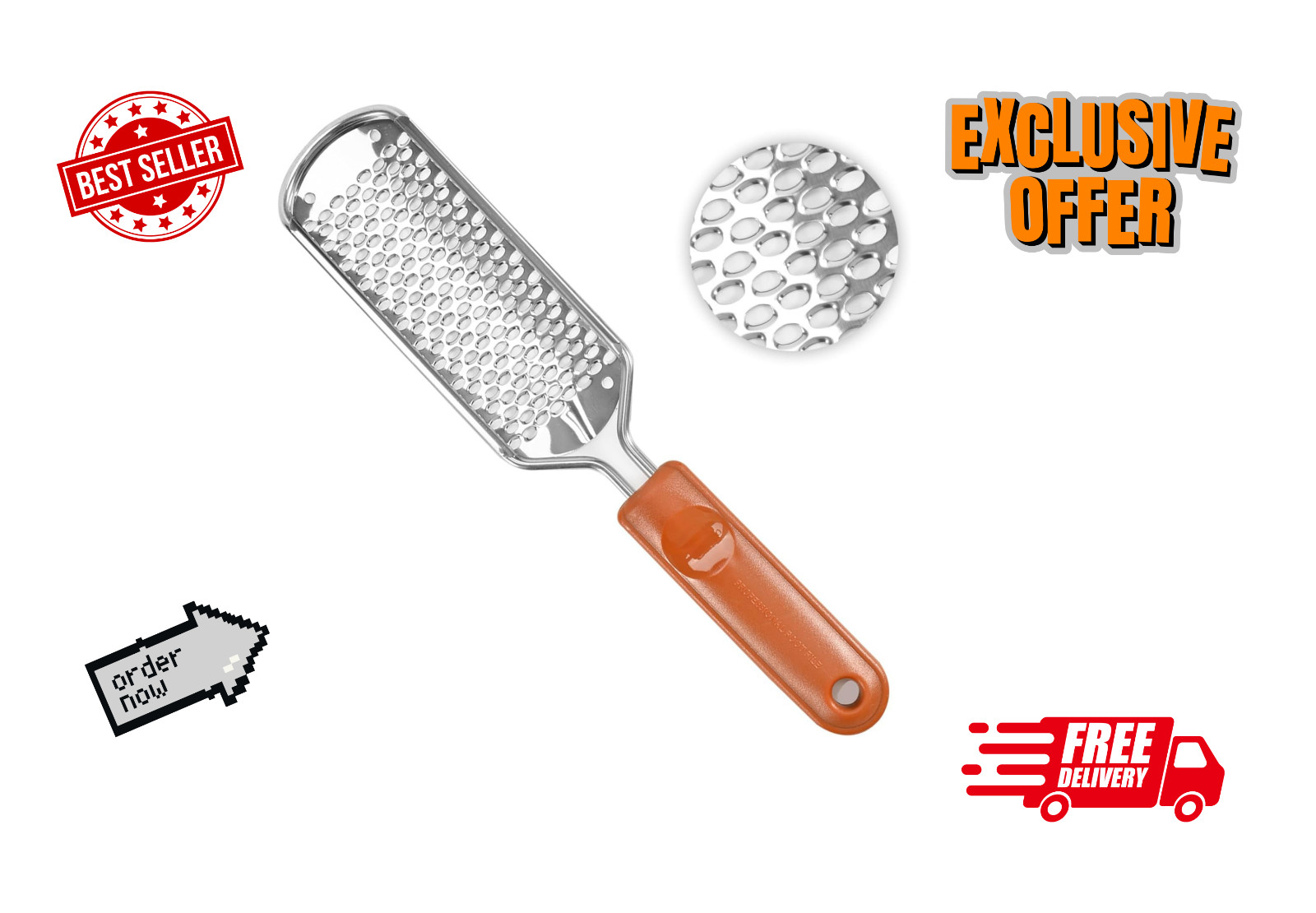 Professional Foot Scrubber Callus Remover Pedicure Foot File Heel Scraper Tool