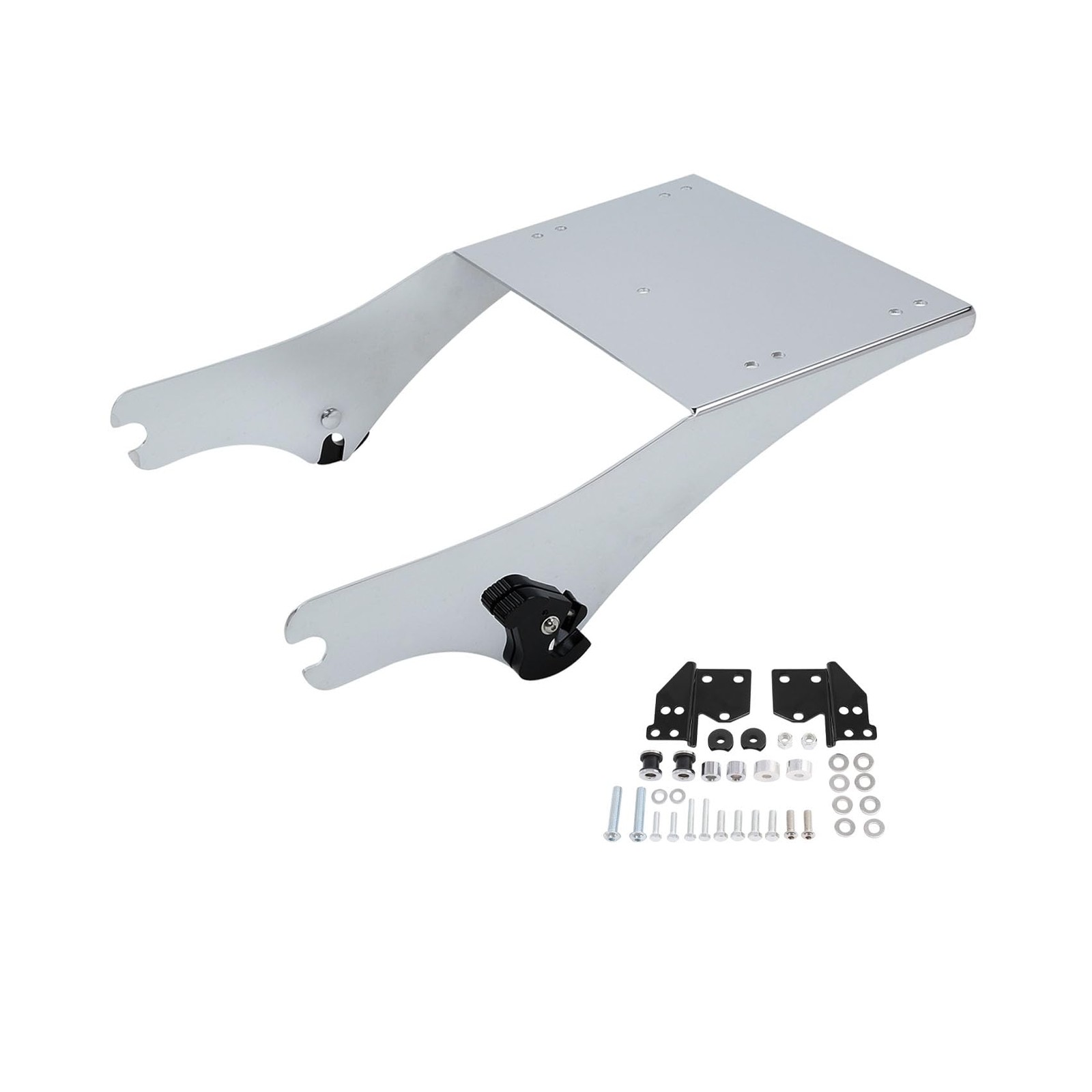 Chrome Pack Trunk Mounting Rack & Docking Kit Fit for Harley Touring Road King