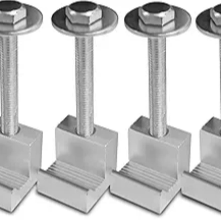 4PCS Truck Tool Box Mounting Kit, J Hook Truck Crossover Tool Boxes for Silver