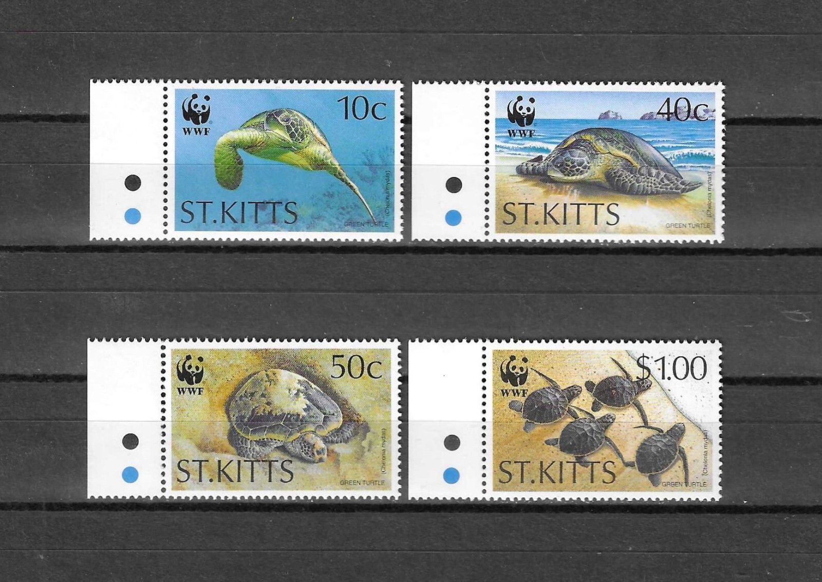 ST KITTS & NEVIS/ST KITTS 1995 WWF SG 427/430 MNH