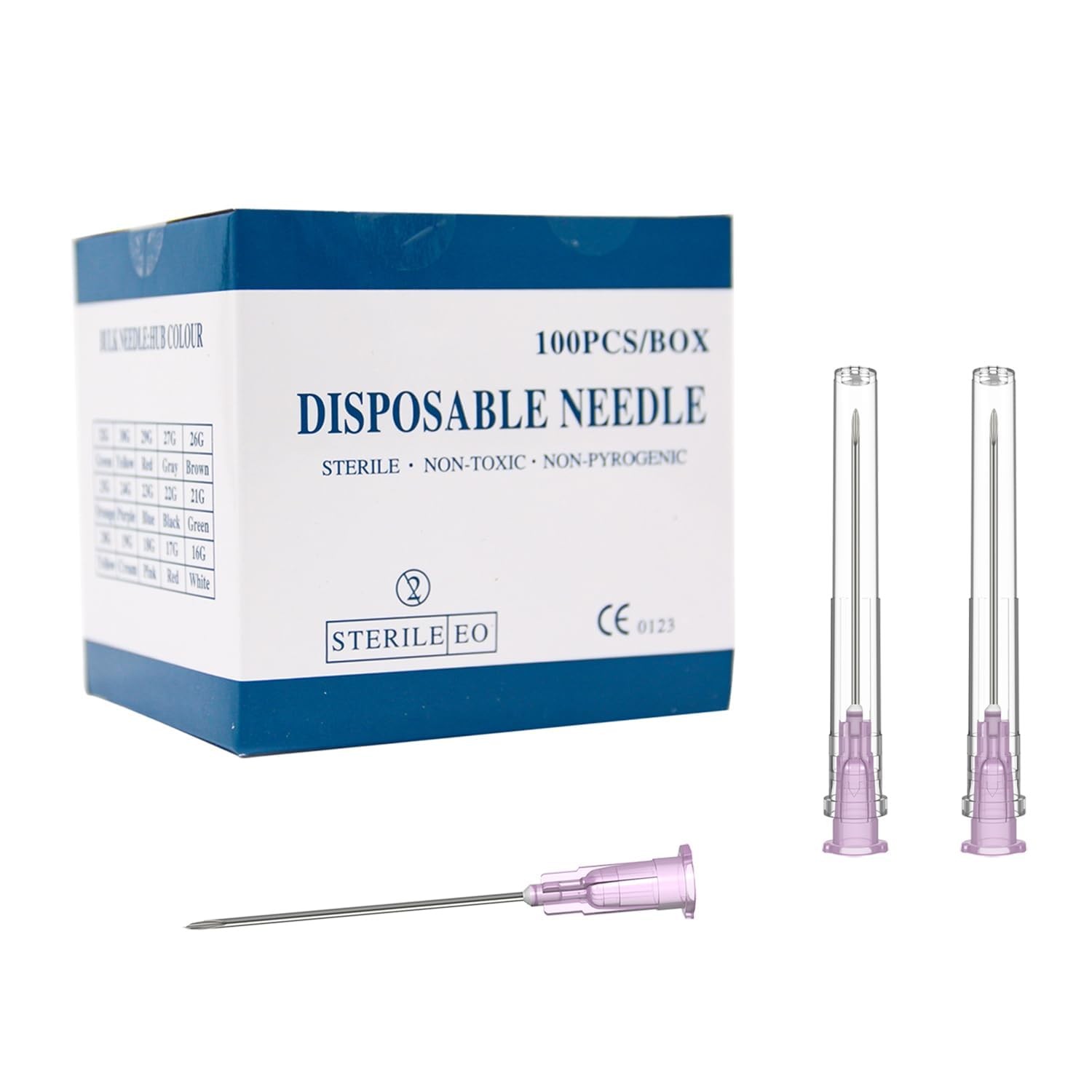 100Pack 18 Gauge 1.5 Inch Needle,Luer Lock Industrial 18Ga-1.5 inch 