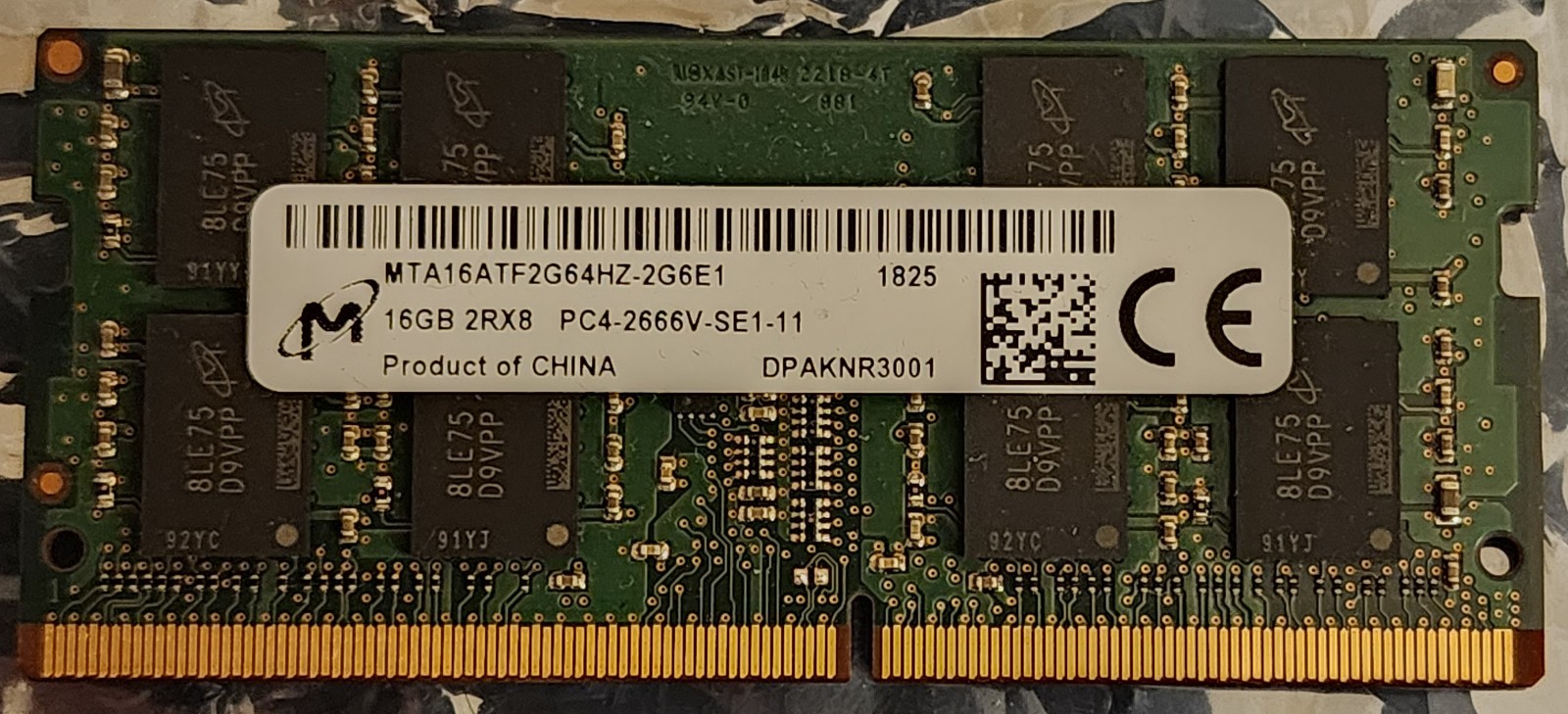 Micron 16GB PC4-21300 (DDR4-2666) Memory (MTA16ATF2G64HZ-2G6E1)