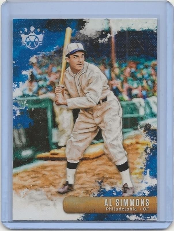 2019 Panini Diamond Kings Al Simmons MLB #11 Philadelphia Athletics