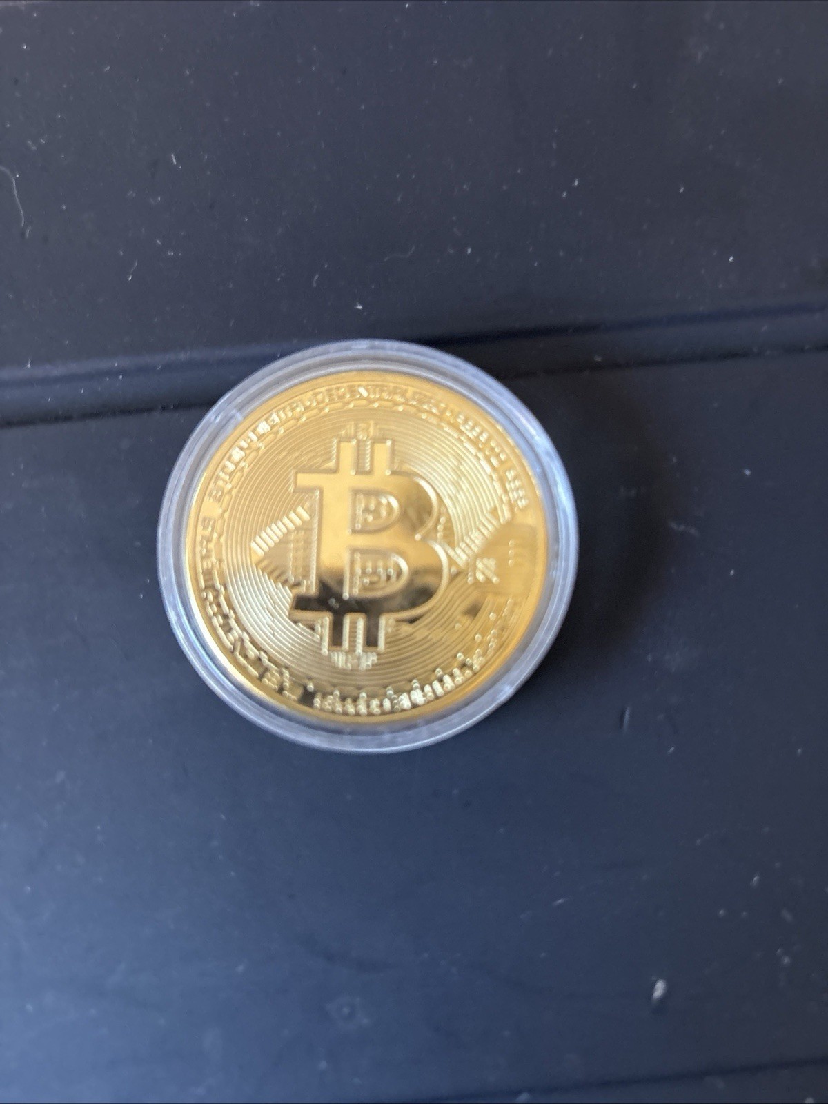 Bitcoin Commemorative Coin 24K Gold Plated BTC Limited Edition Collectible Coin 