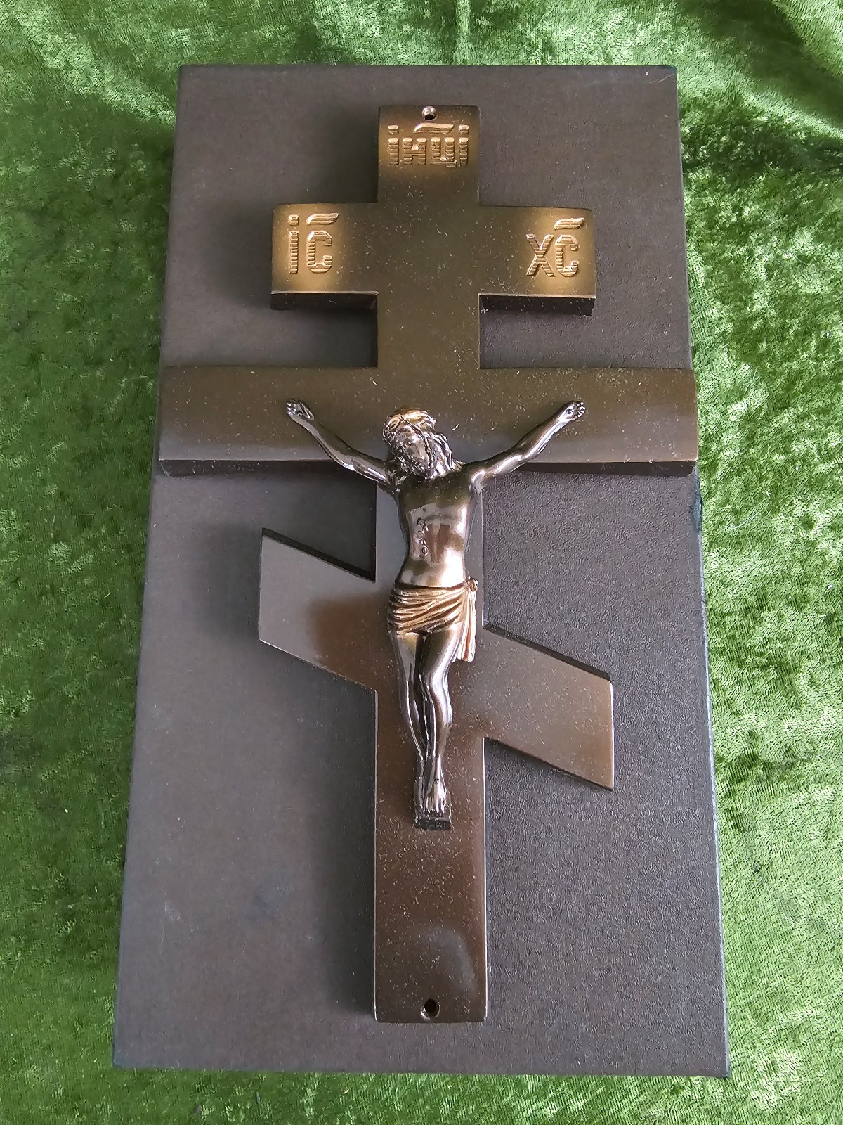 Parson's Casket Hardware Bronze Orthodox Casket Crucifix funeral mortuary