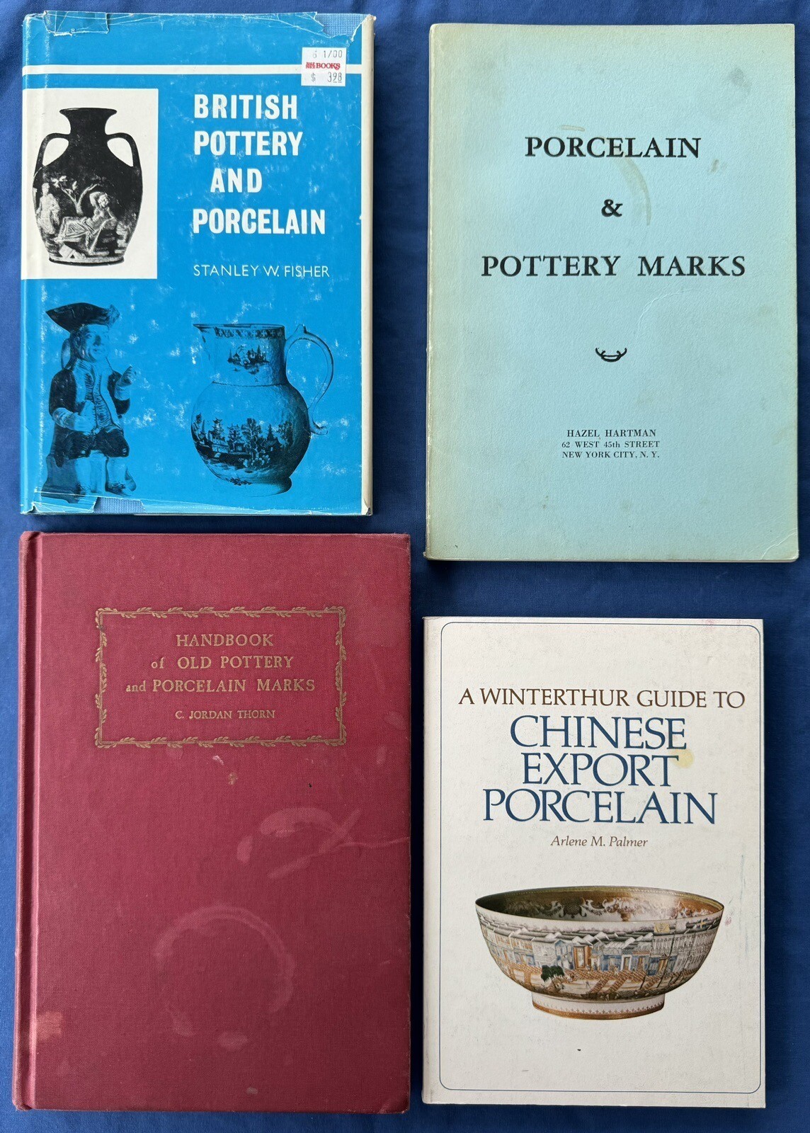 4 Books British Winterthur Chinese Export American Pottery Porcelain Marks Welsh