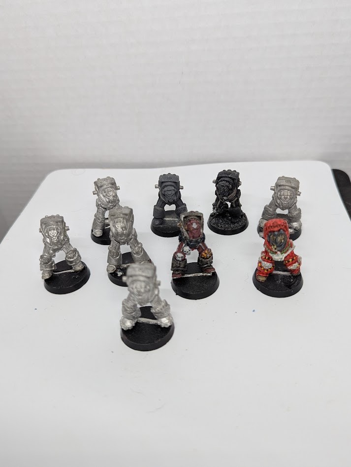 GW Warhammer 40k Chaos Space Marine Terminator OOP Metal Bodies x9