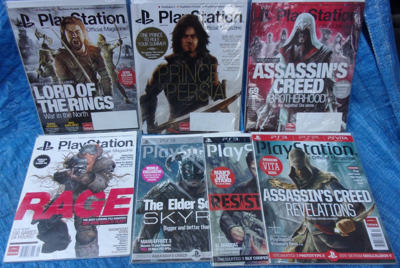 Playstation The Official Magazine Lot May June July Sept 2010 July Sep Dec 2011