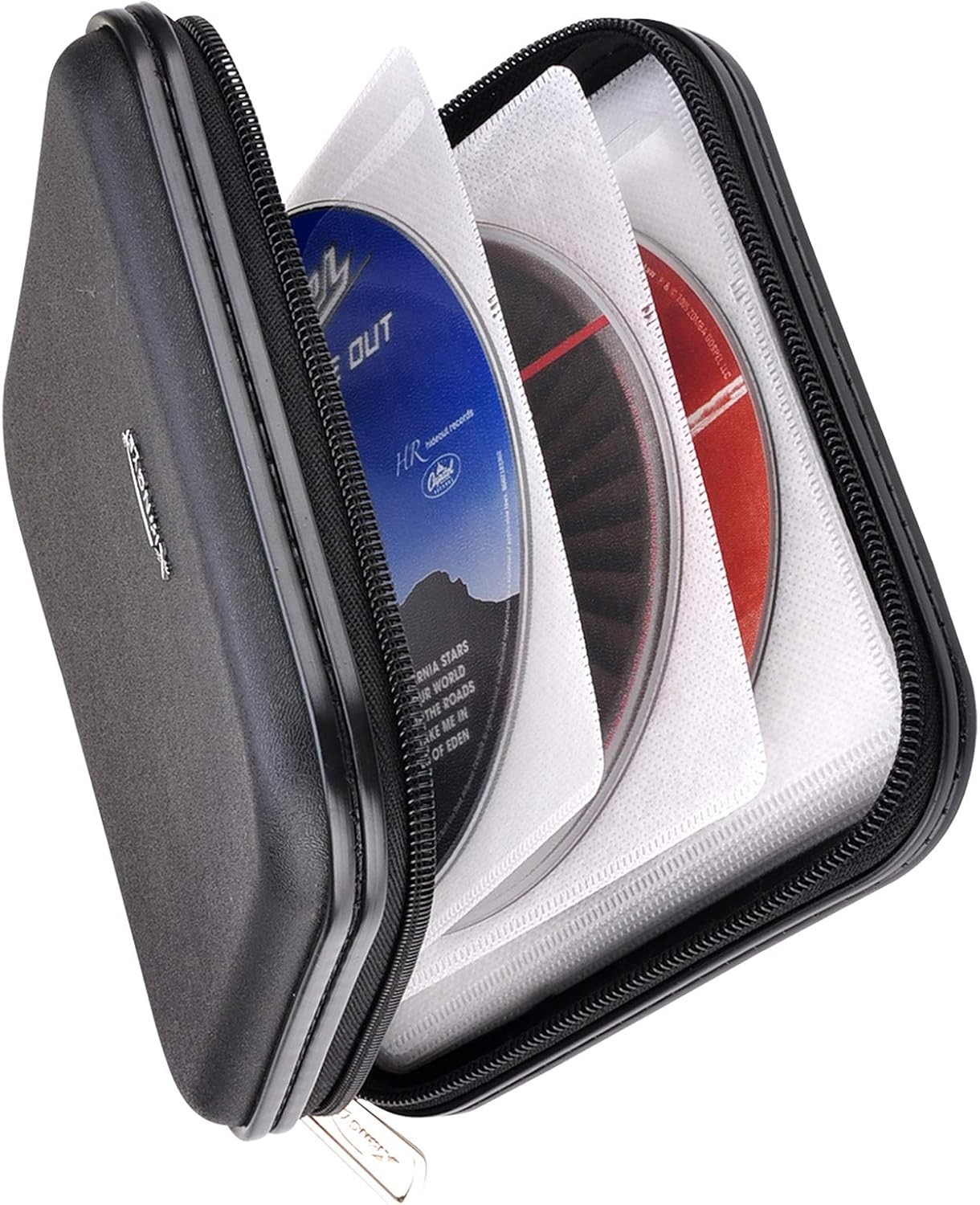 CD DVD Wallet, 32 Capacity Heavy Duty, Case Holder 6x6x2 inches, Black 