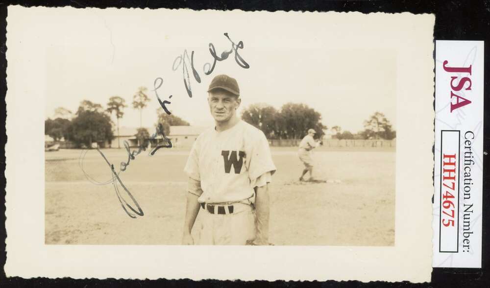 Johnny Welaj JSA Cert Signed  Vintage Original 3x5 Photo Autograph