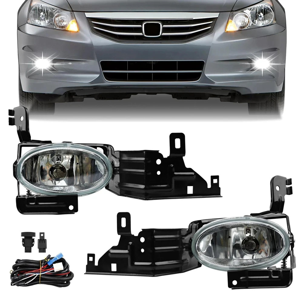 Fog Lights - Front Fog Lamps Assembly Compatible with 2011-2012 Honda Accord ...