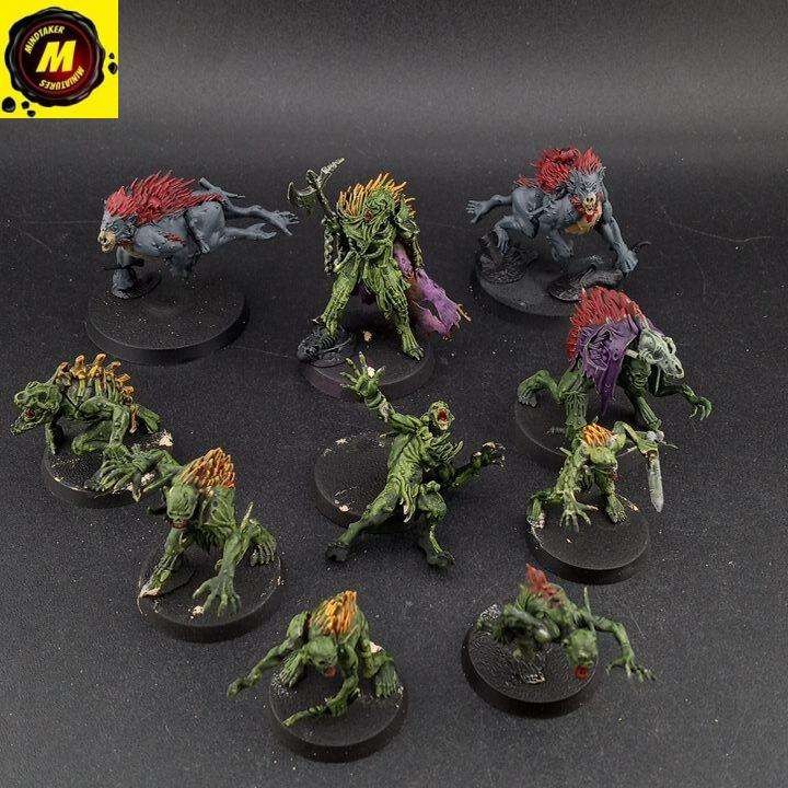 Warcry: Royal Beastflayers (x9+1) (Models Only) - #160568 - Flesh-Eater Courts