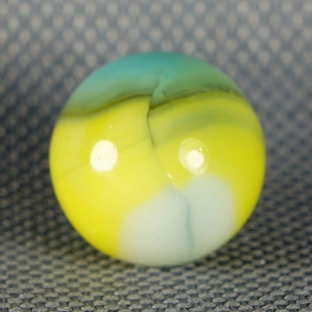 Vintage Marble: NM+ 5/8 Vitro Agate Type 1 Tiger Eye -One Killer Old Mib