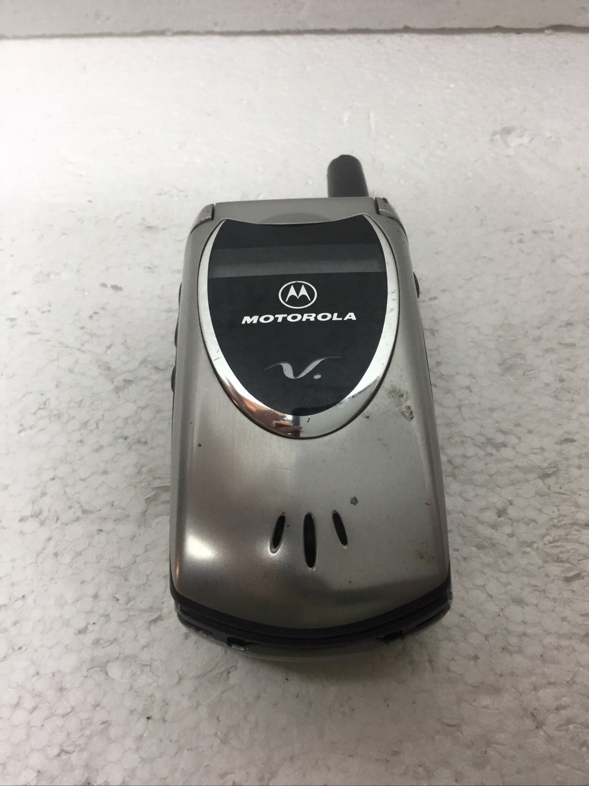 Motorola V60t Color TDMA Cingular Pre-AT&T Cellular Flip Phone SILVER Cell