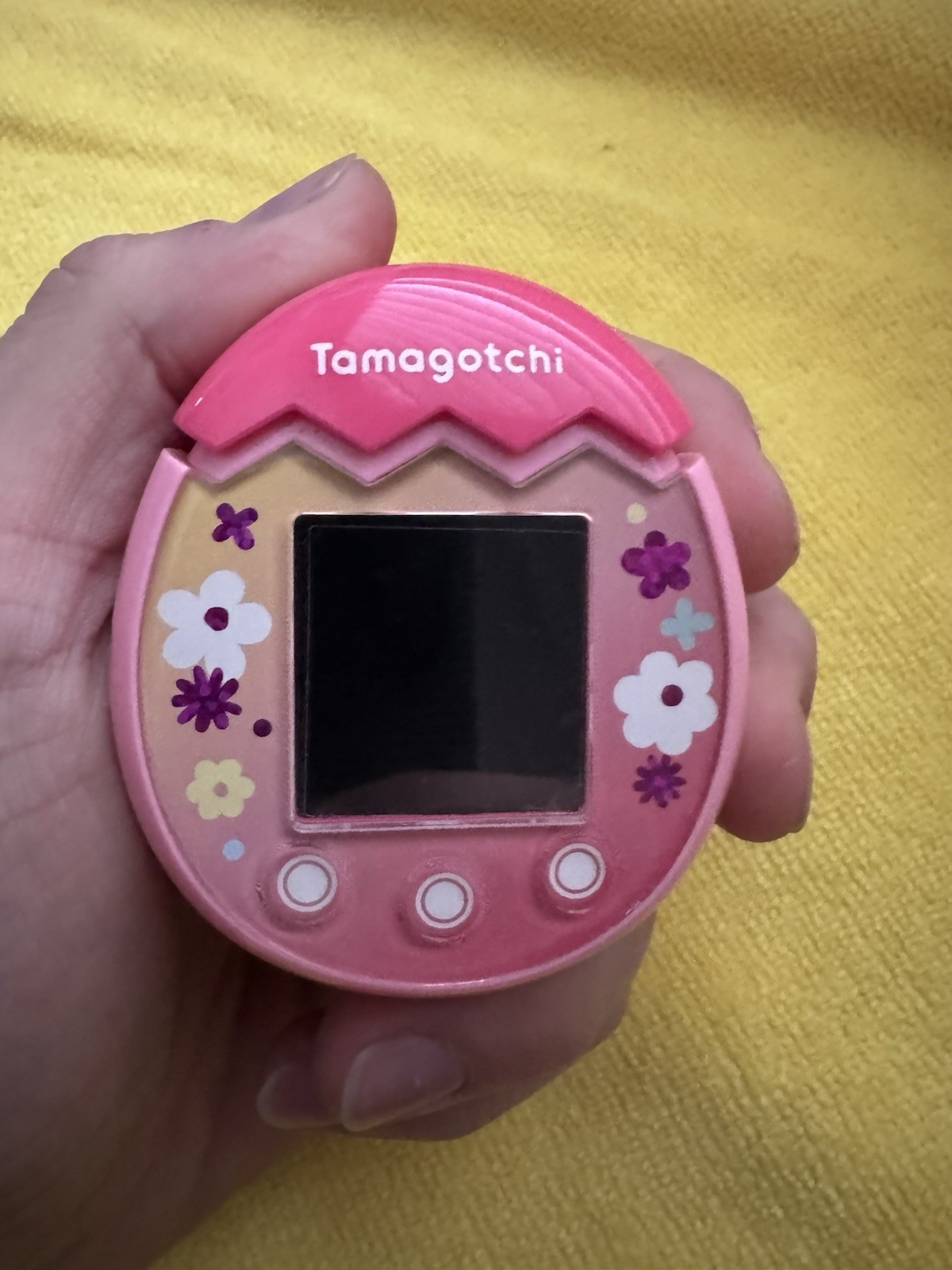 Tamagotchi Pix Medium Floral Pink Interactive Virtual Pet with Camera and Touch