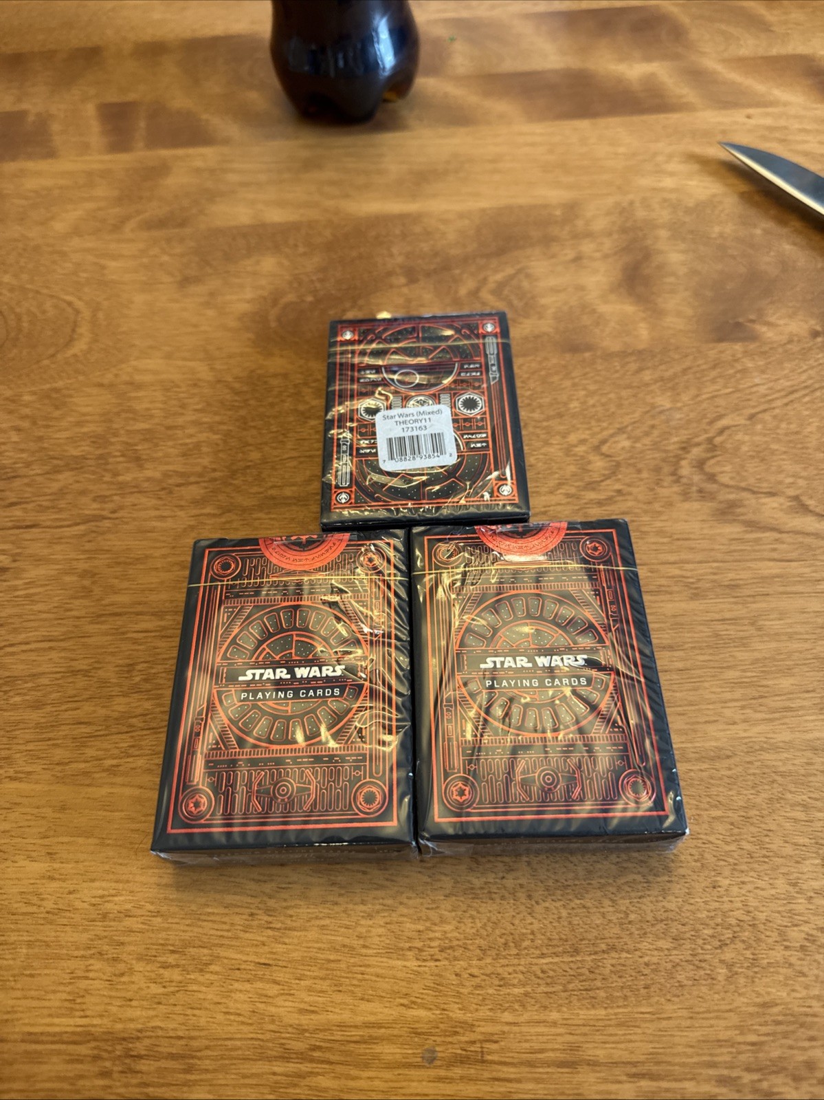 3 Packs STAR WARS Theory 11 PLAYING CARDS- Empire Red Pack